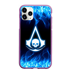 Чехол iPhone 11 Pro матовый Assassin??s Creed, цвет: 3D-фиолетовый