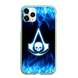 Чехол iPhone 11 Pro матовый Assassin??s Creed, цвет: 3D-салатовый