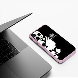 Чехол iPhone 11 Pro матовый Пограничные Войска, цвет: 3D-розовый — фото 2