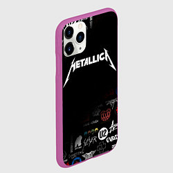 Чехол iPhone 11 Pro матовый Metallica, цвет: 3D-фиолетовый — фото 2