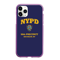 Чехол iPhone 11 Pro матовый Бруклин 9-9 департамент NYPD, цвет: 3D-фиолетовый