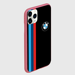 Чехол iPhone 11 Pro матовый BMW, цвет: 3D-малиновый — фото 2