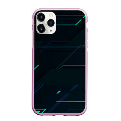 Чехол iPhone 11 Pro матовый Modern Geometry, цвет: 3D-розовый