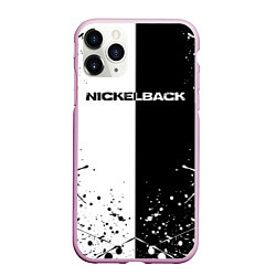 Чехол iPhone 11 Pro матовый Nickelback, цвет: 3D-розовый