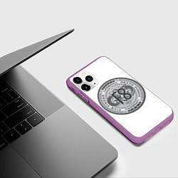 Чехол iPhone 11 Pro матовый FFDP F8, цвет: 3D-фиолетовый — фото 2