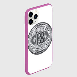 Чехол iPhone 11 Pro матовый FFDP F8, цвет: 3D-фиолетовый — фото 2