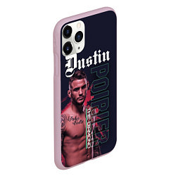 Чехол iPhone 11 Pro матовый Dustin Poirier, цвет: 3D-розовый — фото 2