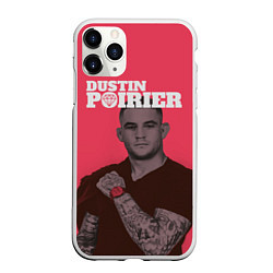 Чехол iPhone 11 Pro матовый Dustin Poirier, цвет: 3D-белый