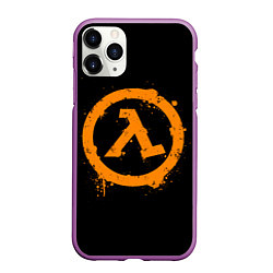 Чехол iPhone 11 Pro матовый HALF-LIFE, цвет: 3D-фиолетовый