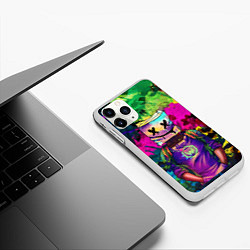 Чехол iPhone 11 Pro матовый Marshmello, цвет: 3D-белый — фото 2