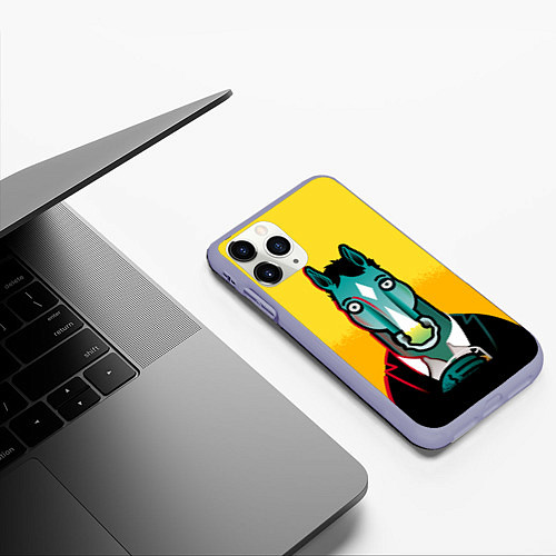 Чехол iPhone 11 Pro матовый BoJack Horseman / 3D-Светло-сиреневый – фото 3