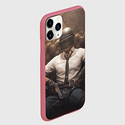Чехол iPhone 11 Pro матовый PUBG, цвет: 3D-малиновый — фото 2