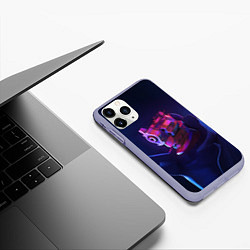 Чехол iPhone 11 Pro матовый Дзюдо Инуи, цвет: 3D-светло-сиреневый — фото 2