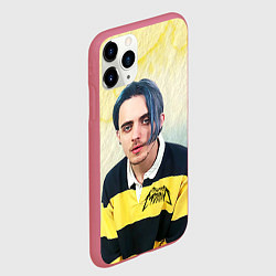 Чехол iPhone 11 Pro матовый Кирилл Бледный Пошлая Молли, цвет: 3D-малиновый — фото 2