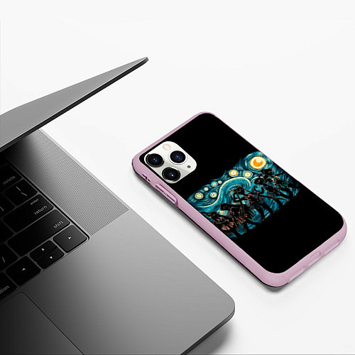 Чехол iPhone 11 Pro матовый Sailor Moon / 3D-Розовый – фото 3