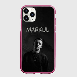Чехол iPhone 11 Pro матовый MARKUL, цвет: 3D-малиновый