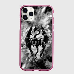 Чехол iPhone 11 Pro матовый THE ELDER SCROLLS, цвет: 3D-малиновый