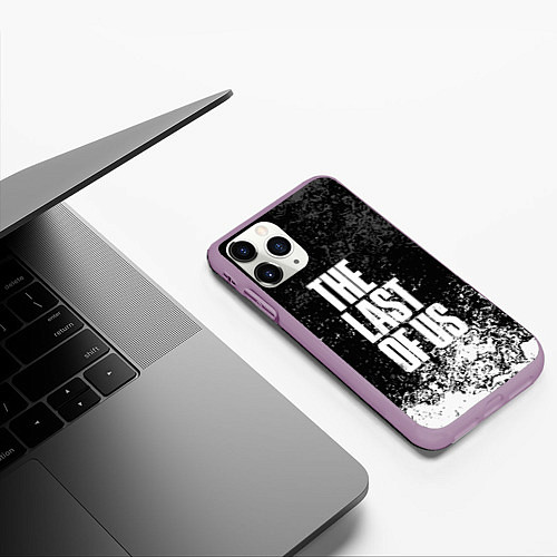 Чехол iPhone 11 Pro матовый THE LAST OF US / 3D-Сиреневый – фото 3