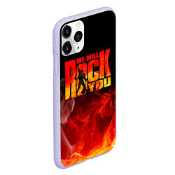 Чехол iPhone 11 Pro матовый Queen - We Will Rock You, цвет: 3D-светло-сиреневый — фото 2