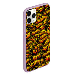 Чехол iPhone 11 Pro матовый Hot Wheels, цвет: 3D-сиреневый — фото 2