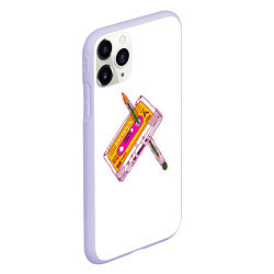 Чехол iPhone 11 Pro матовый 90s, цвет: 3D-светло-сиреневый — фото 2