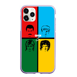 Чехол iPhone 11 Pro матовый Queen, цвет: 3D-светло-сиреневый