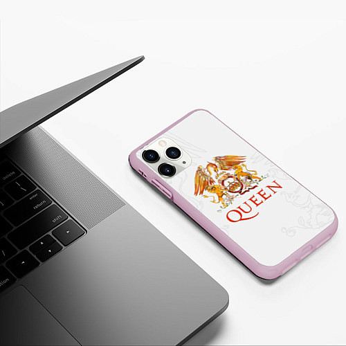 Чехол iPhone 11 Pro матовый Queen / 3D-Розовый – фото 3