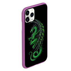 Чехол iPhone 11 Pro матовый Green Dragon, цвет: 3D-фиолетовый — фото 2