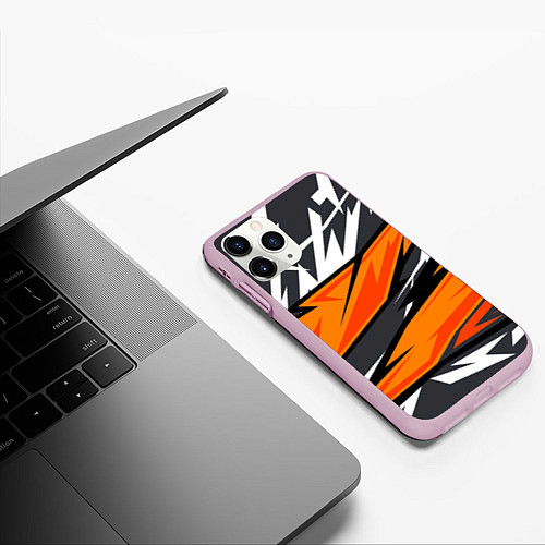 Чехол iPhone 11 Pro матовый Bona Fide Одежда для фитнеса / 3D-Розовый – фото 3
