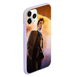 Чехол iPhone 11 Pro матовый DOCTOR WHO, цвет: 3D-светло-сиреневый — фото 2