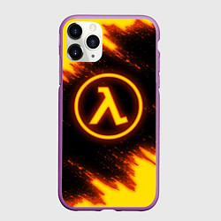 Чехол iPhone 11 Pro матовый HALF-LIFE, цвет: 3D-фиолетовый