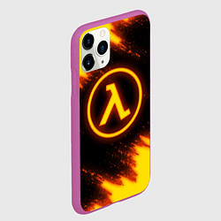 Чехол iPhone 11 Pro матовый HALF-LIFE, цвет: 3D-фиолетовый — фото 2