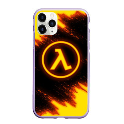 Чехол iPhone 11 Pro матовый HALF-LIFE, цвет: 3D-светло-сиреневый