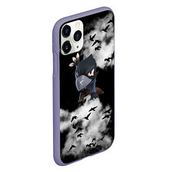 Чехол iPhone 11 Pro матовый Ворон, цвет: 3D-серый — фото 2