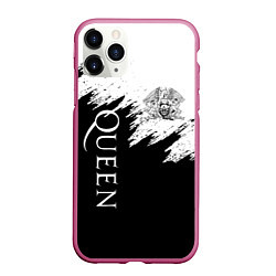 Чехол iPhone 11 Pro матовый QUEEN, цвет: 3D-малиновый