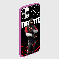 Чехол iPhone 11 Pro матовый FORTNITE IKONIK, цвет: 3D-фиолетовый — фото 2
