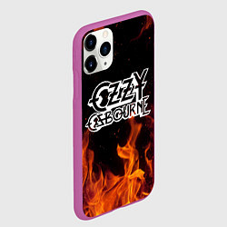Чехол iPhone 11 Pro матовый Ozzy Osbourne, цвет: 3D-фиолетовый — фото 2