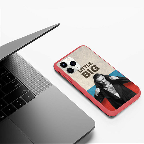 Чехол iPhone 11 Pro матовый Little Big / 3D-Красный – фото 3