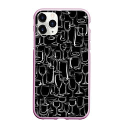Чехол iPhone 11 Pro матовый Стеклянный бармен, цвет: 3D-розовый