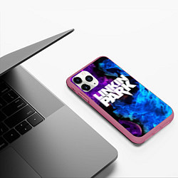 Чехол iPhone 11 Pro матовый LINKIN PARK, цвет: 3D-малиновый — фото 2