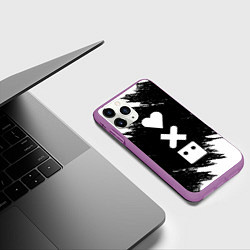 Чехол iPhone 11 Pro матовый LOVE DEATH ROBOTS LDR, цвет: 3D-фиолетовый — фото 2