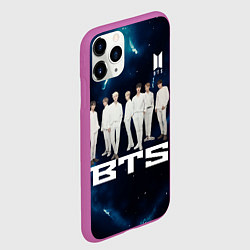 Чехол iPhone 11 Pro матовый BTS, цвет: 3D-фиолетовый — фото 2