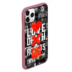 Чехол iPhone 11 Pro матовый LOVE DEATH ROBOTS LDR, цвет: 3D-малиновый — фото 2