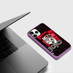 Чехол iPhone 11 Pro матовый JoJo Bizarre Adventure, цвет: 3D-фиолетовый — фото 2