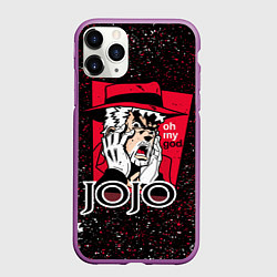 Чехол iPhone 11 Pro матовый JoJo Bizarre Adventure, цвет: 3D-фиолетовый