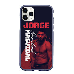 Чехол iPhone 11 Pro матовый Jorge Masvidal, цвет: 3D-серый