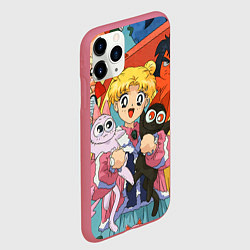 Чехол iPhone 11 Pro матовый СЕЙЛОР МУН, цвет: 3D-малиновый — фото 2