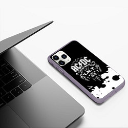 Чехол iPhone 11 Pro матовый ACDC TNT, цвет: 3D-серый — фото 2