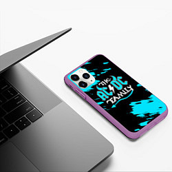 Чехол iPhone 11 Pro матовый The ACDC famely, цвет: 3D-фиолетовый — фото 2