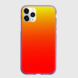 Чехол iPhone 11 Pro матовый Оранж, цвет: 3D-фиолетовый